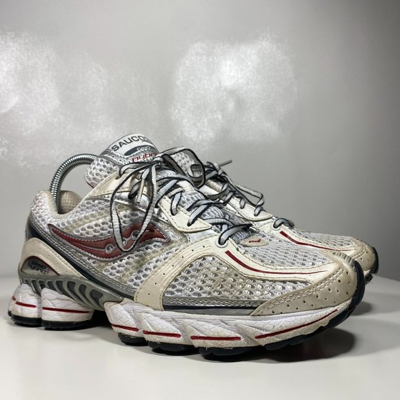 Saucony Women Shoes Athletic Running Grid Hybrid XT 900 15036 4 White/Red Sz 8.5 - Picture 1 of 15